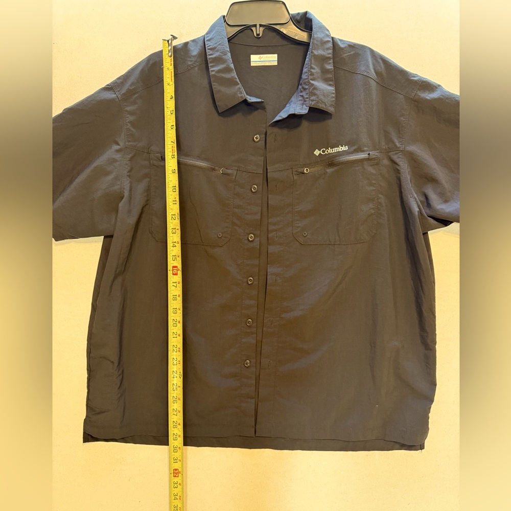 Columbia Dark Blue Button-Up Shirt
